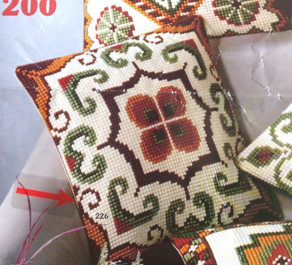Vervaco Cross Stitch Kit Geometric Pillow Top DIY