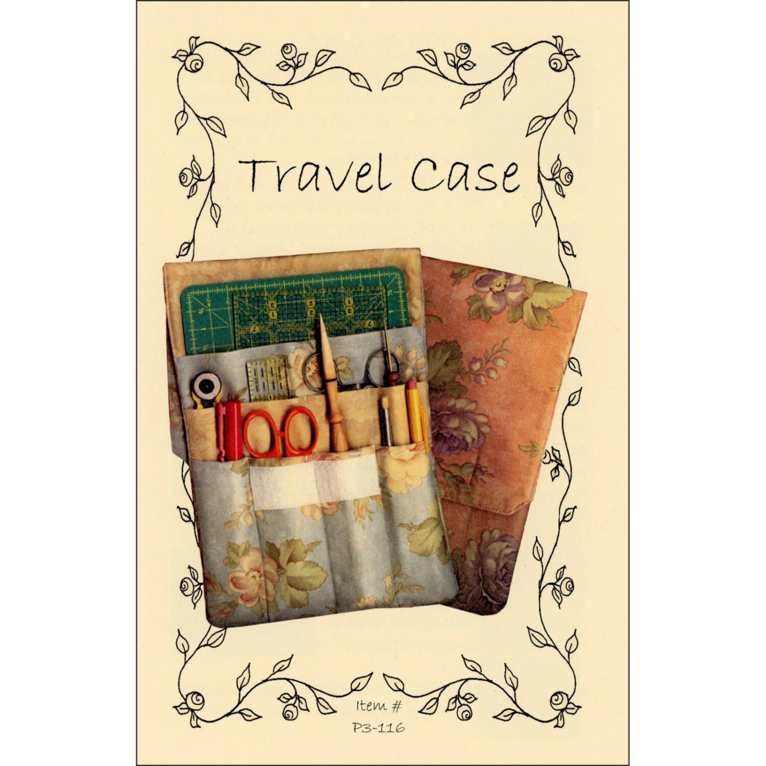 Pattern Travel Case by P3 Designs 116 Sewing
