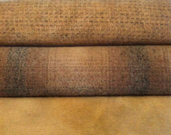 CHAMOIS GROUP hand dyed and felted wool for rug hopking and other fiber arts projects