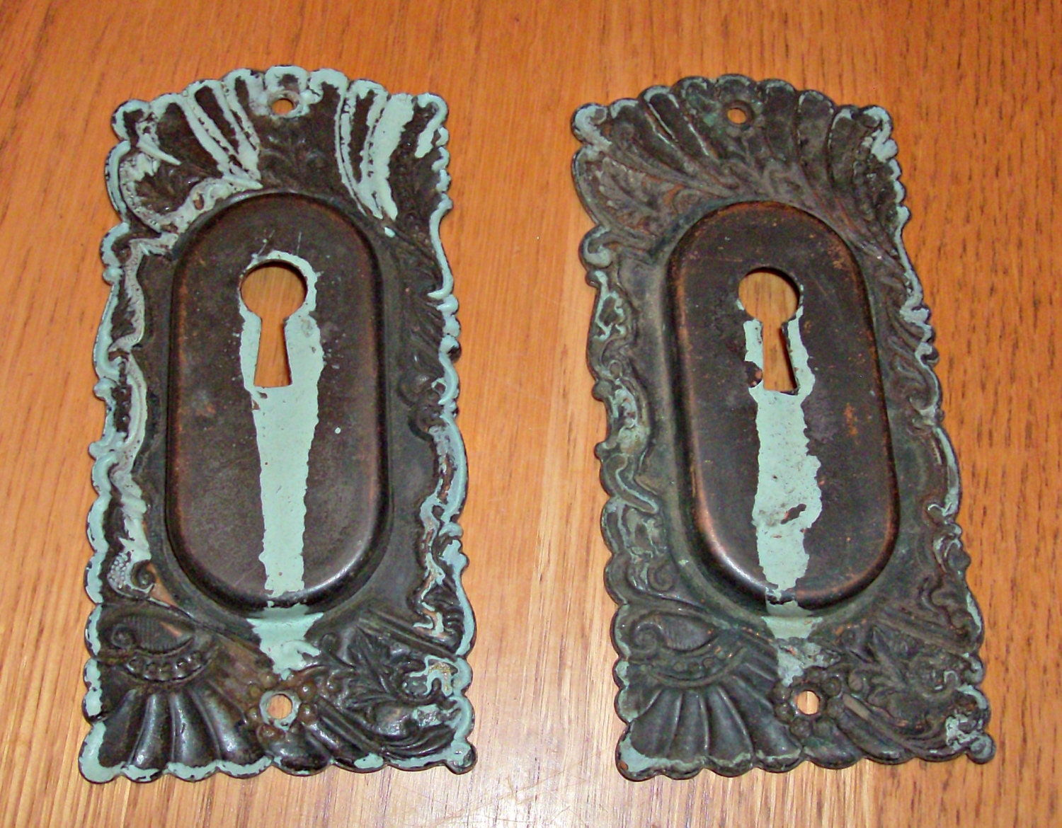 Vintage Brass Recessed Key Plate from 3ShabbyGals on Etsy Studio