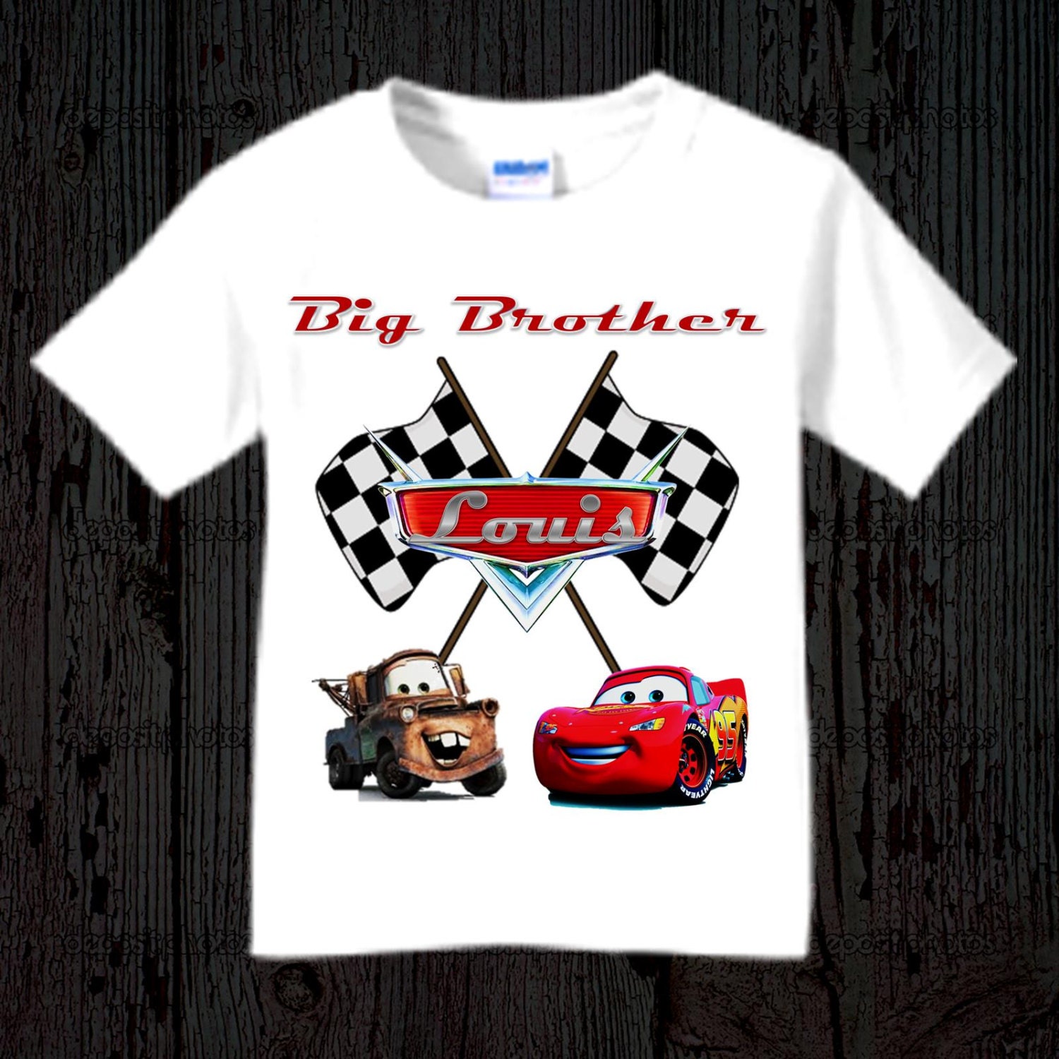 Disney Cars Birthday Shirt McQueen and Mater Racer