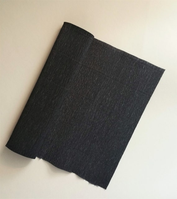 Black Crepe Paper Roll Premium Crepe Paper Big Fringe