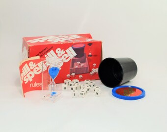Vintage Spill and Spell Game Parker Brothers, Spill and Spell