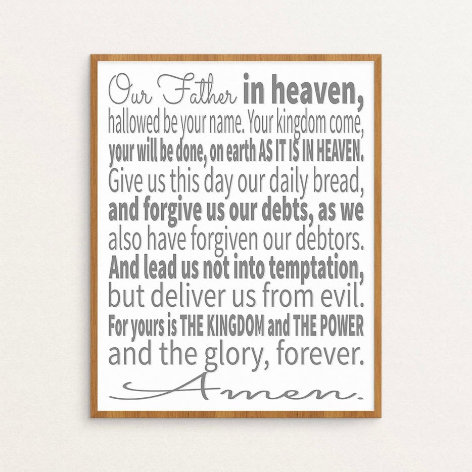 The Lord's Prayer The Lords Prayer Lords Prayer Art