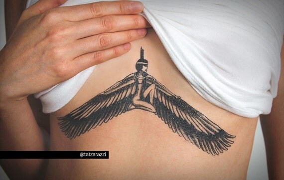 Isis Egyptian Stomach Chest Piece Realistic Fake Temporary Isis Egyptian Stomach Chest Piece Realistic Fake Temporary