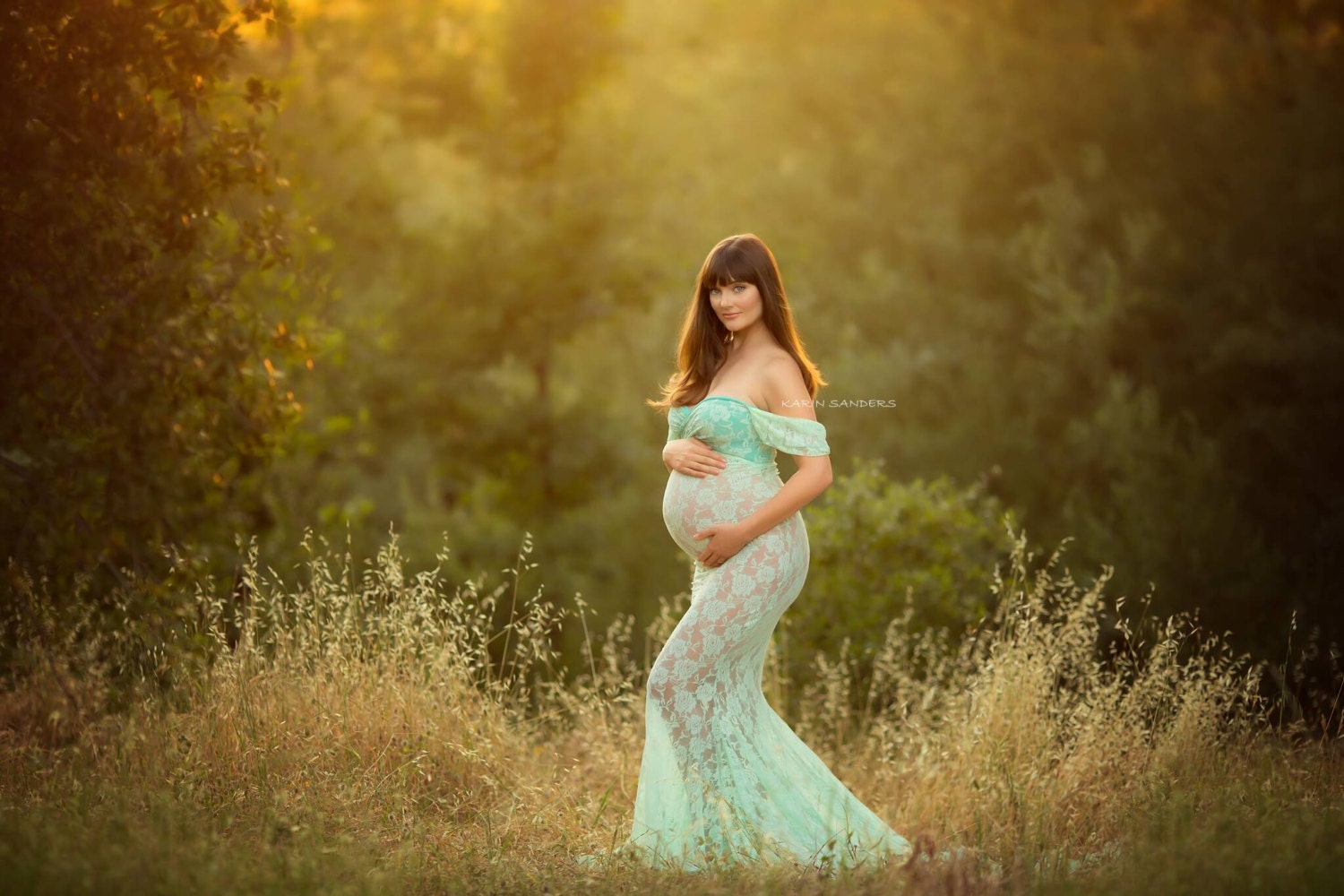 SOPHIA Maternity Dress for Photo Shoot/Maternity Gown/ Maxi