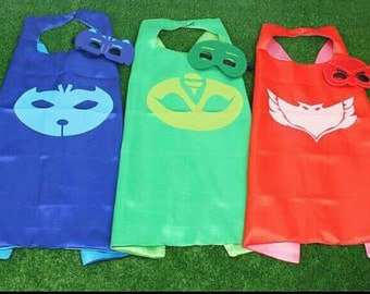 Bedtime Kids Superhero Cape - Superhero Party - Owl - Cat - Gekko - Cape-Birthday Cape-SuperHero Birthday Cape