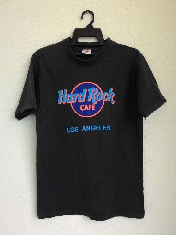 Hard Rock Cafe Large T Shirt Los Angeles Made in USA Black