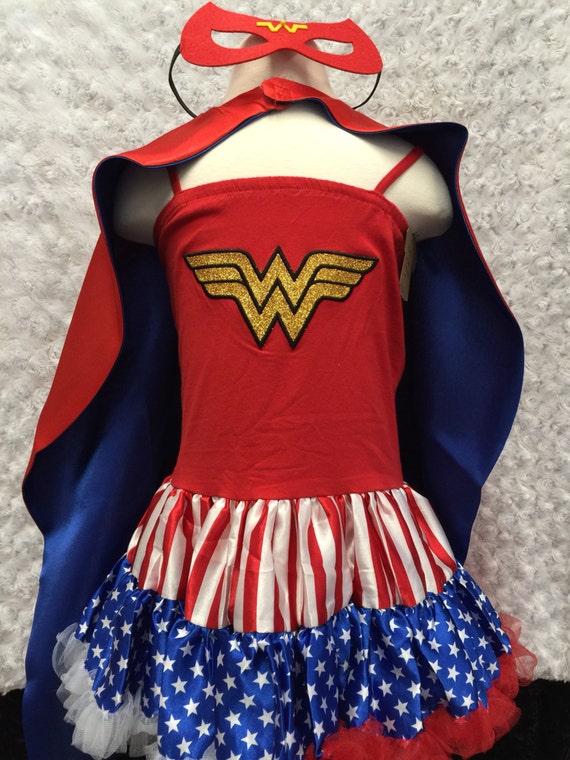Wonder Woman dress up halloween costume approximate size