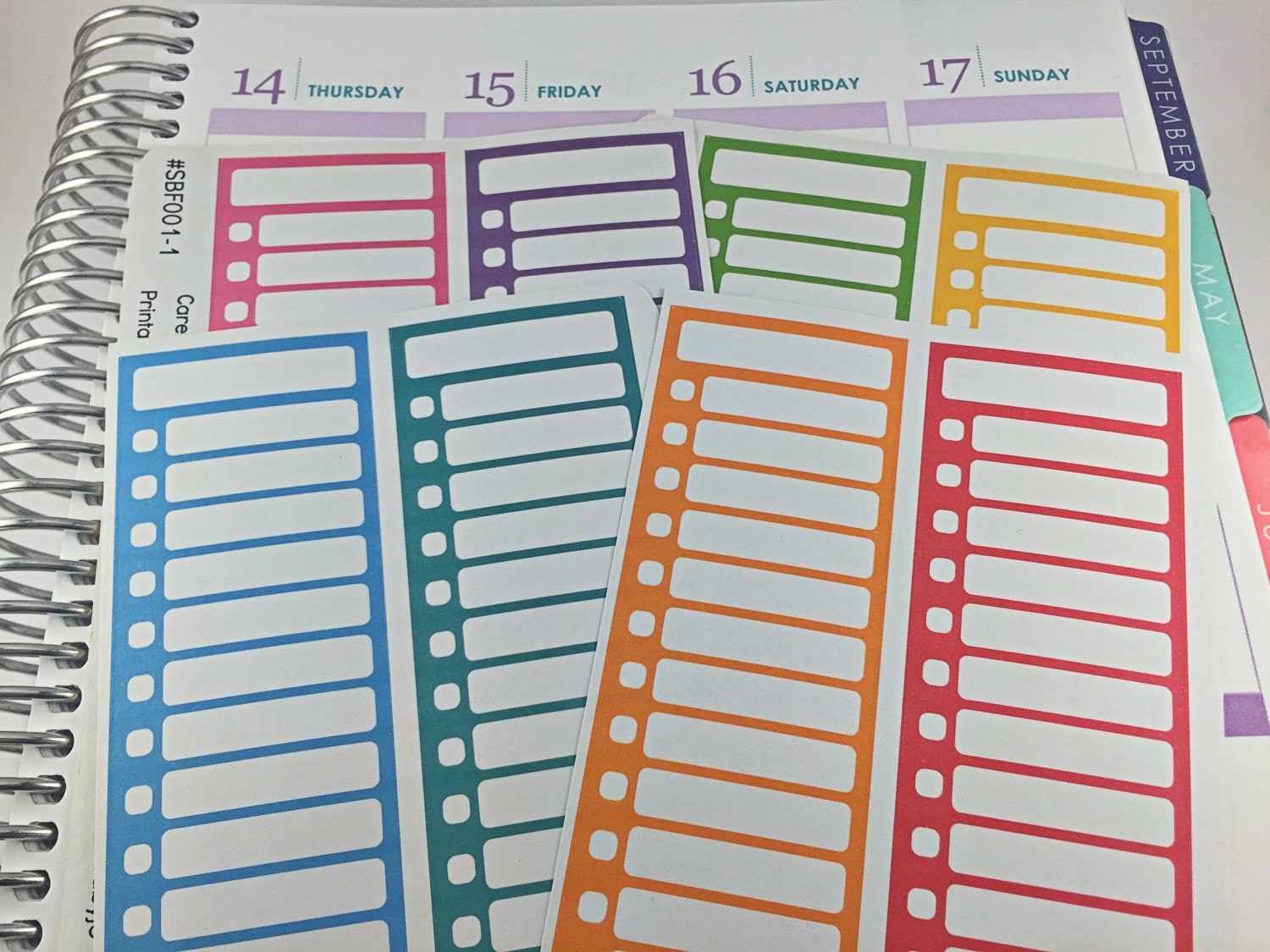 sidebar list, checklist, rainbow, planner stickers, erin condren, mambi, happy planner, monthly, to do, task, list, anything, shopping, groceriies, buy, study