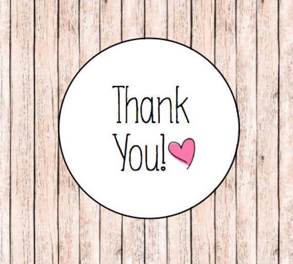 Thank You Business Labels / Stickers: Set by YoursTrulyDesignsCo