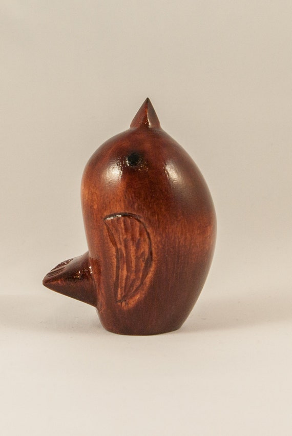 Handcrafted Carved Wooden Bird Figurine By Vkcarvings On Etsy 