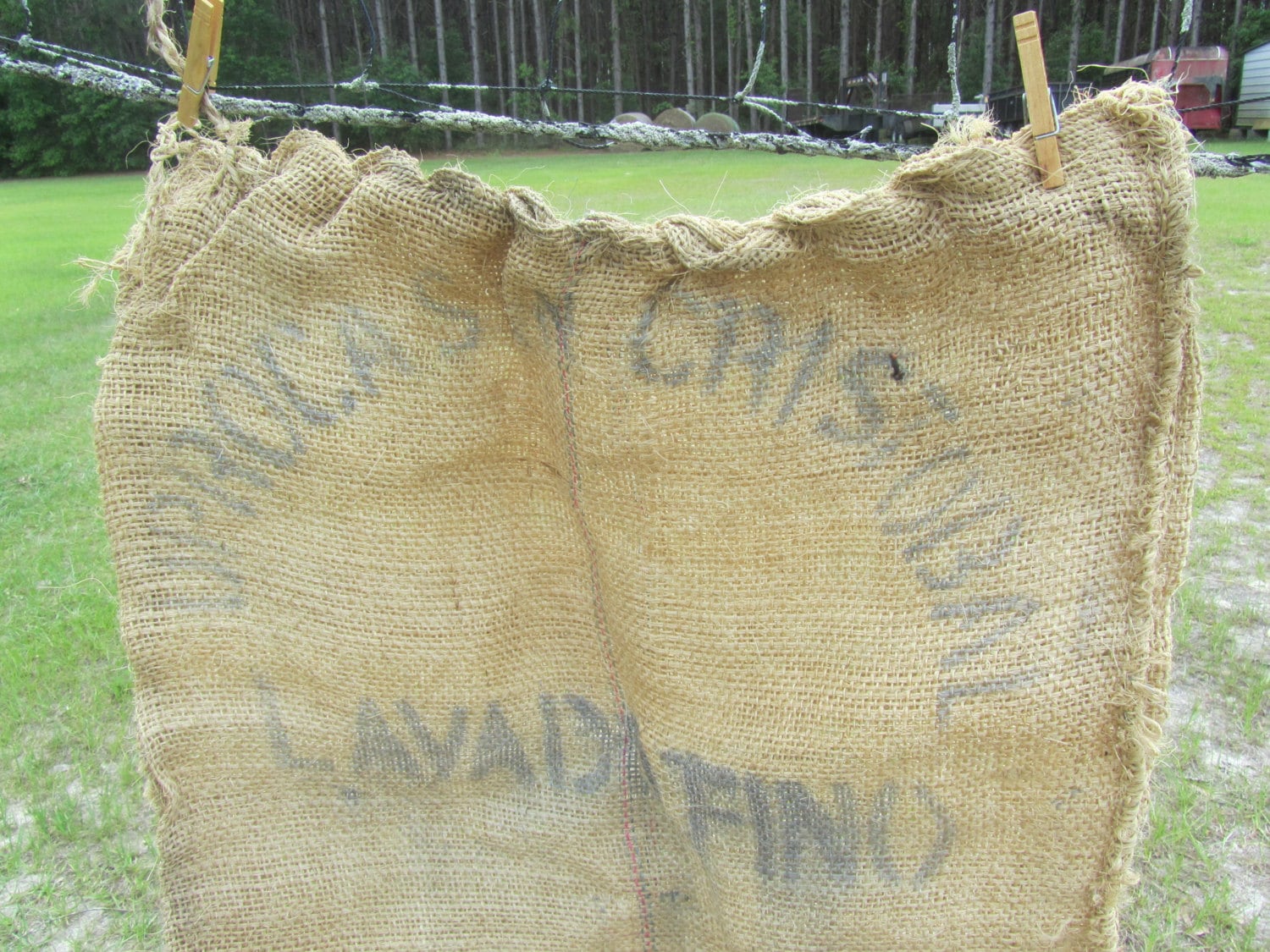 Burlap Flour Bag Burlap Bag Toe Sack wall decor man cave