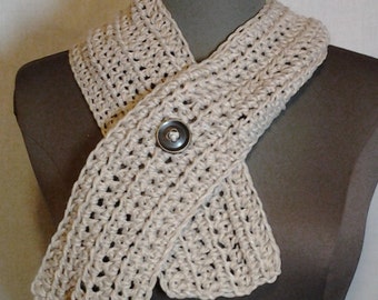 Tan Ribbed Cowl Neckwarmer