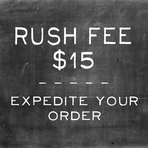 Rush Fee by SportsSigns on Etsy