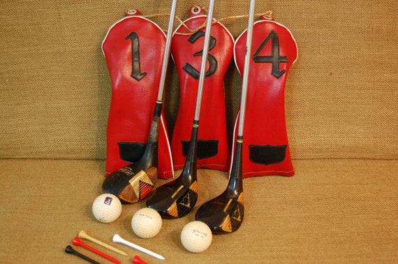 Vintage Wood Golf Clubs 42