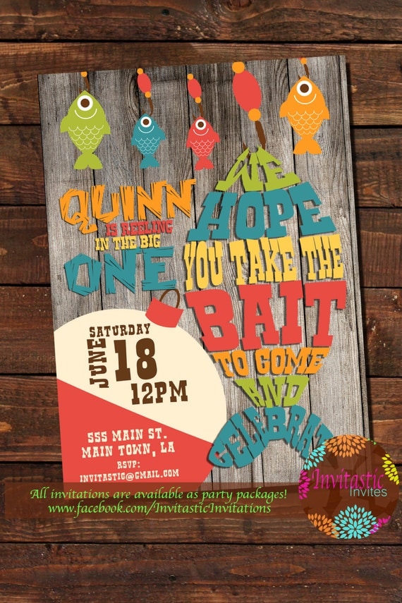 Fishing Birthday Party Invitation Wording 4