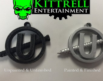 Ghostbusters inspired Holtzmann's Screw U necklace pendant. Show the world you ain't afraid of no ghost! Cosplay & halloween costuming