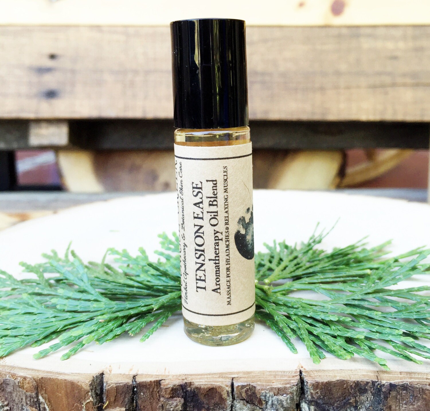 TENSION EASE • Aromatherapy Roll On Blend • For Headaches, Aches