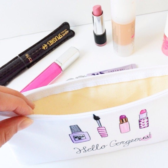 Makeup bag Pencil pouch Makeup cosmetic bag case Cute