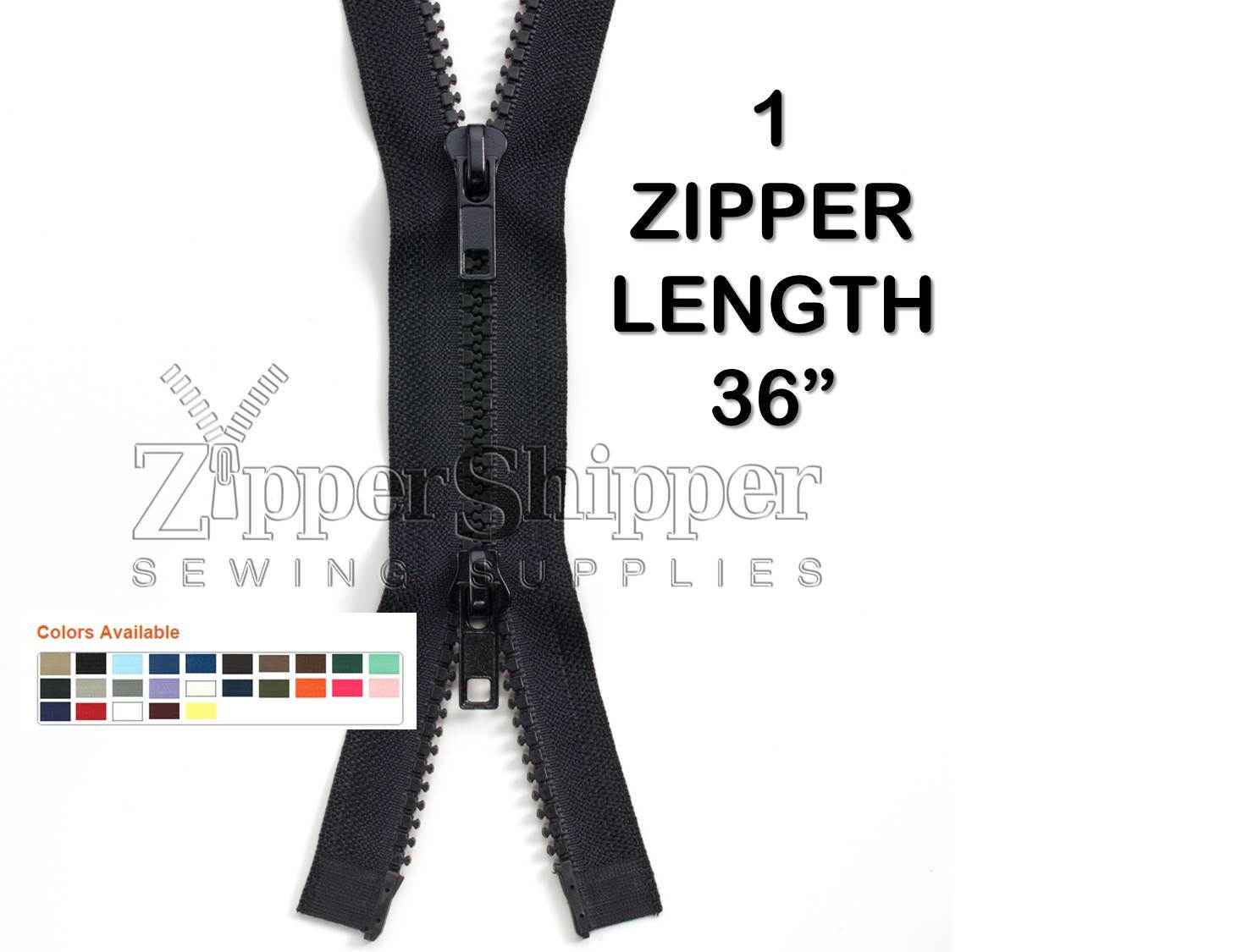 TwoWay 2way Dual Zipper Molded Plastic Separating Zipper