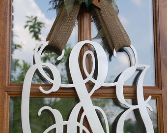 Wooden Monogram Wall Hanging large wood monogram | etsy Wooden Monogram Wall Hanging large wood monogram | etsy
