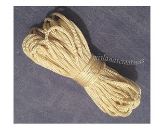 Cordon de macramé. Corde en polypropylène, 4mm-Ivoire couleur, tricoté cordon, noeud macramé, macramé plante cintre. 26 yards (24 m)