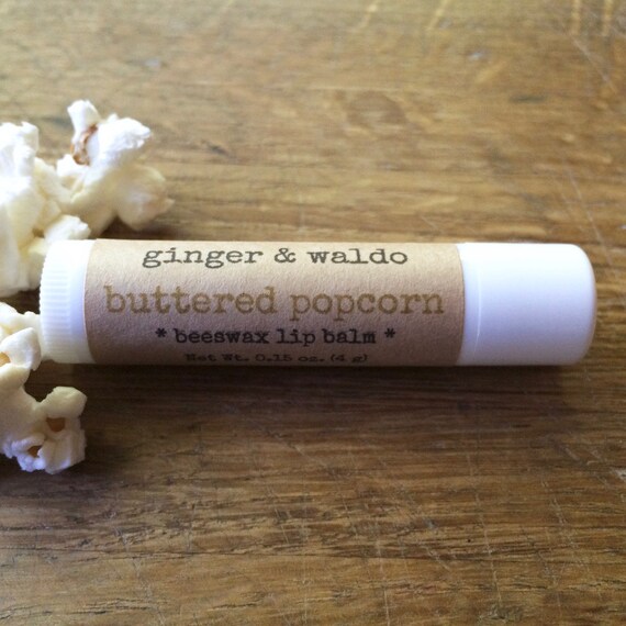 Buttered Popcorn Lip Balm Popcorn Lip Balm by GingerandWaldo