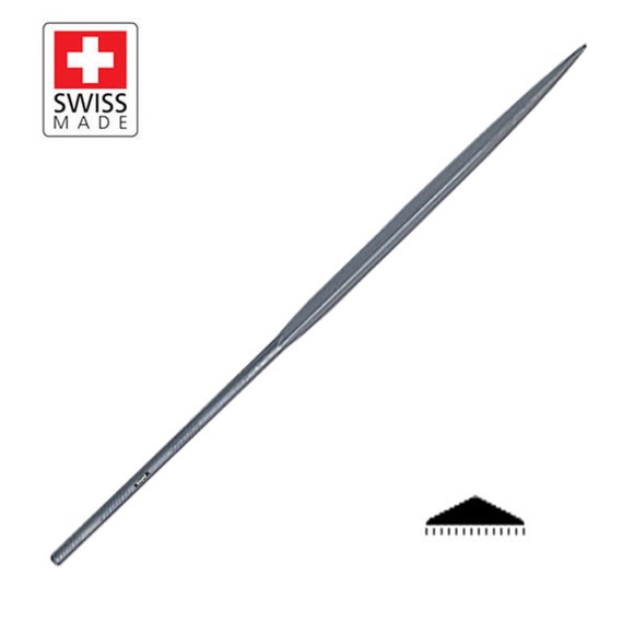 Grobet Vallorbe Swiss Needle File Barrette Cut 0 Long 61/4