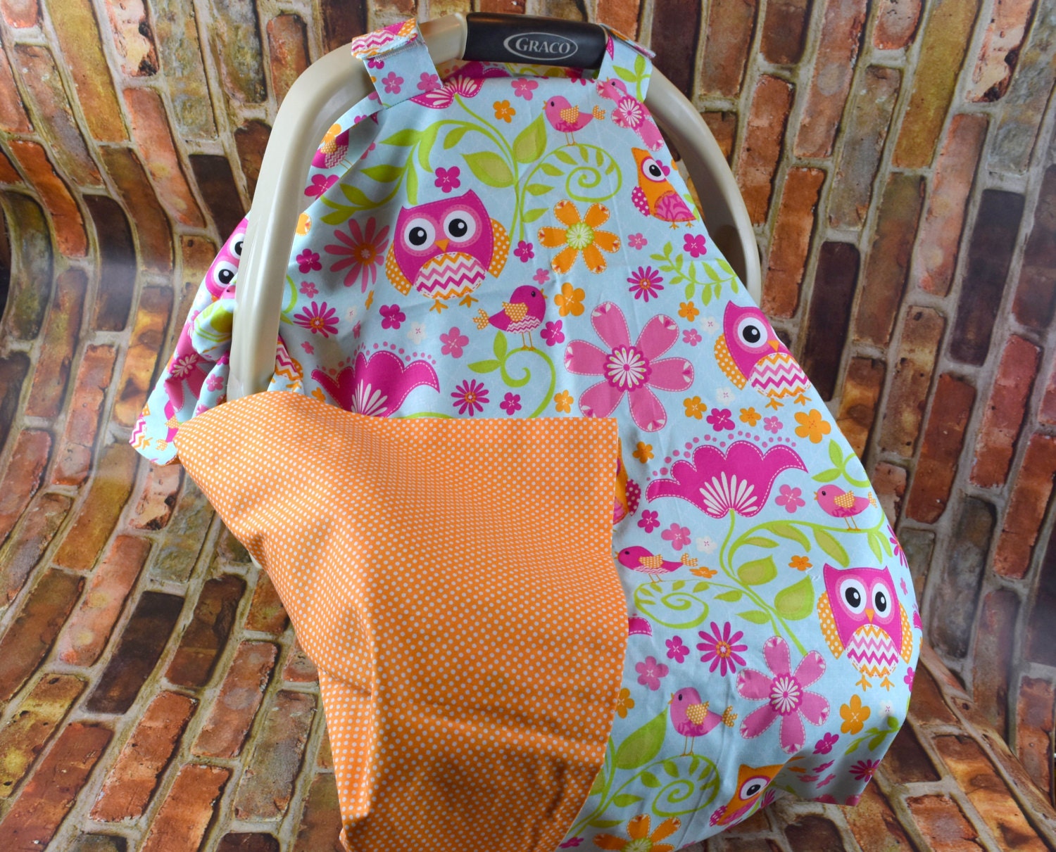 bright starts owl car seat toy