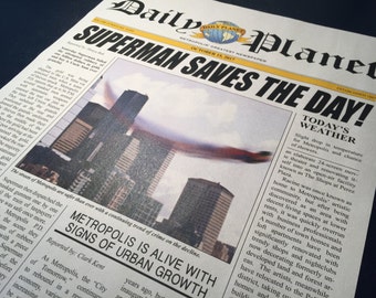 Smallville Daily Planet Newspaper - Superman Cover