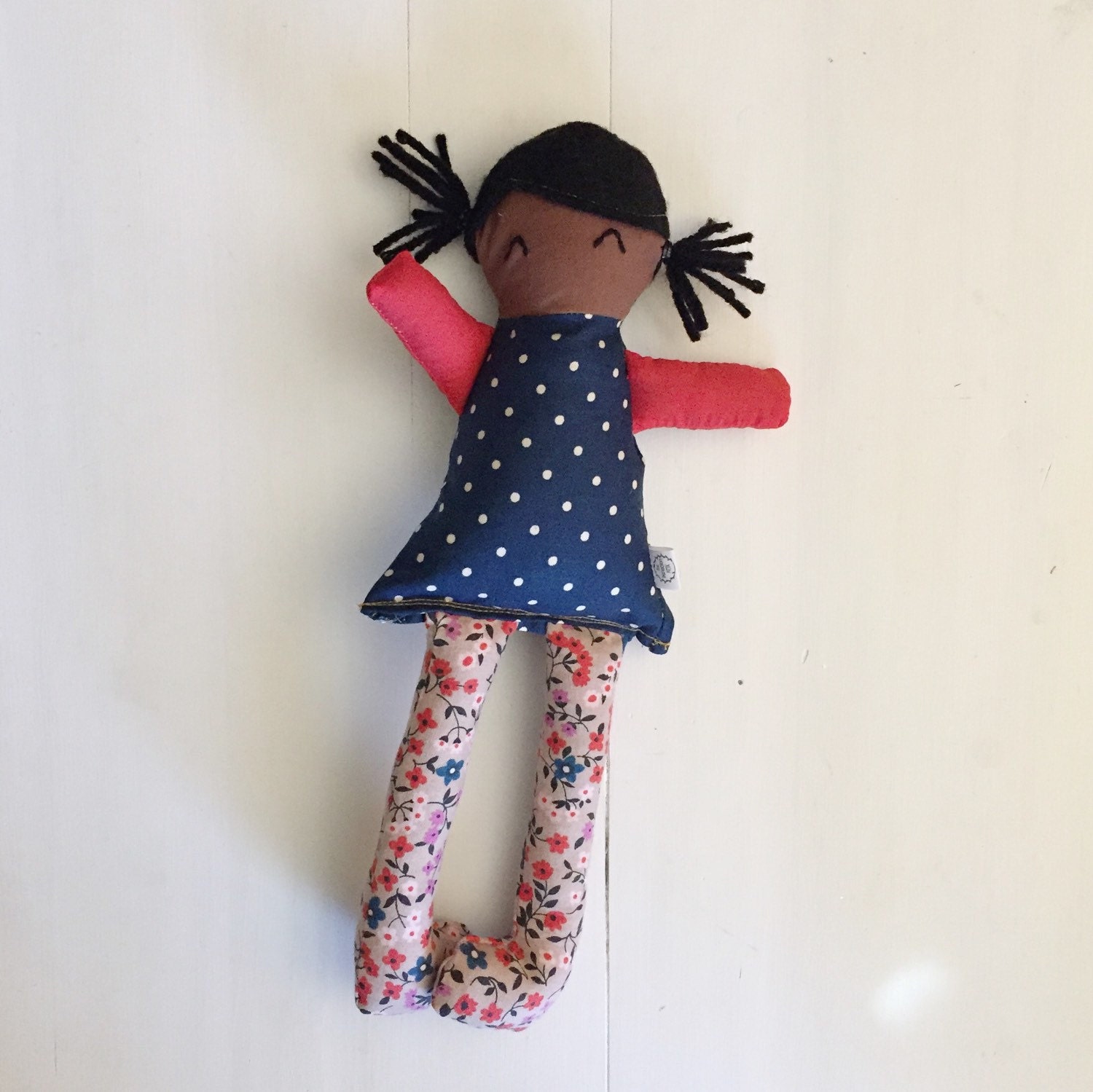 Eve Addie Doll Handmade Plush Doll Fabric Rag Doll Blonde