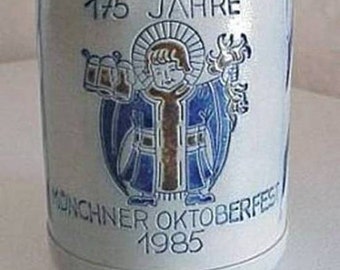 Vintage GOEBEL BEER STEIN with Pewter Lid 1985 Octoberfest in Munich Germany