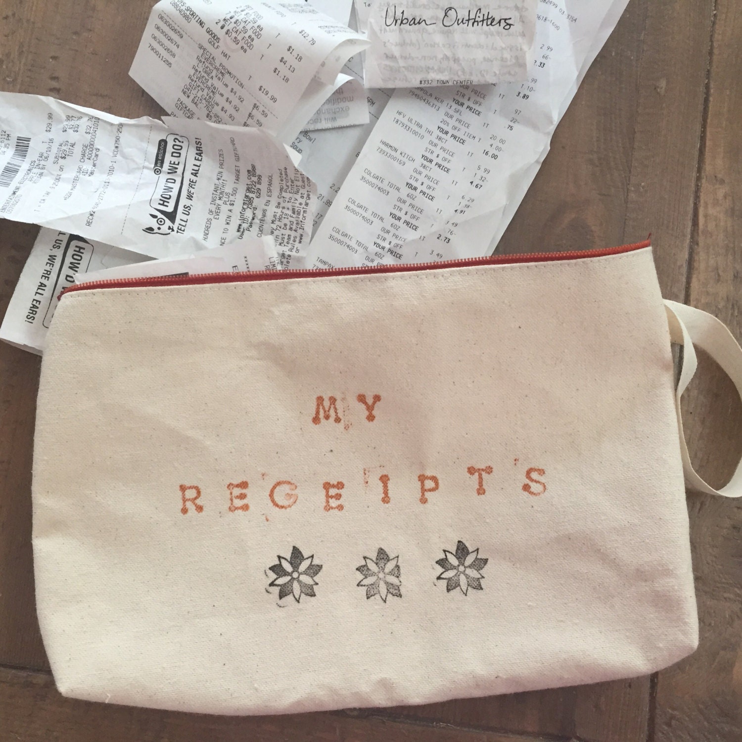 Receipt Organizer Bag