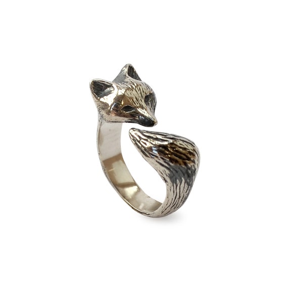 Fox Ring in Sterling Silver by Folkloriikka on Etsy