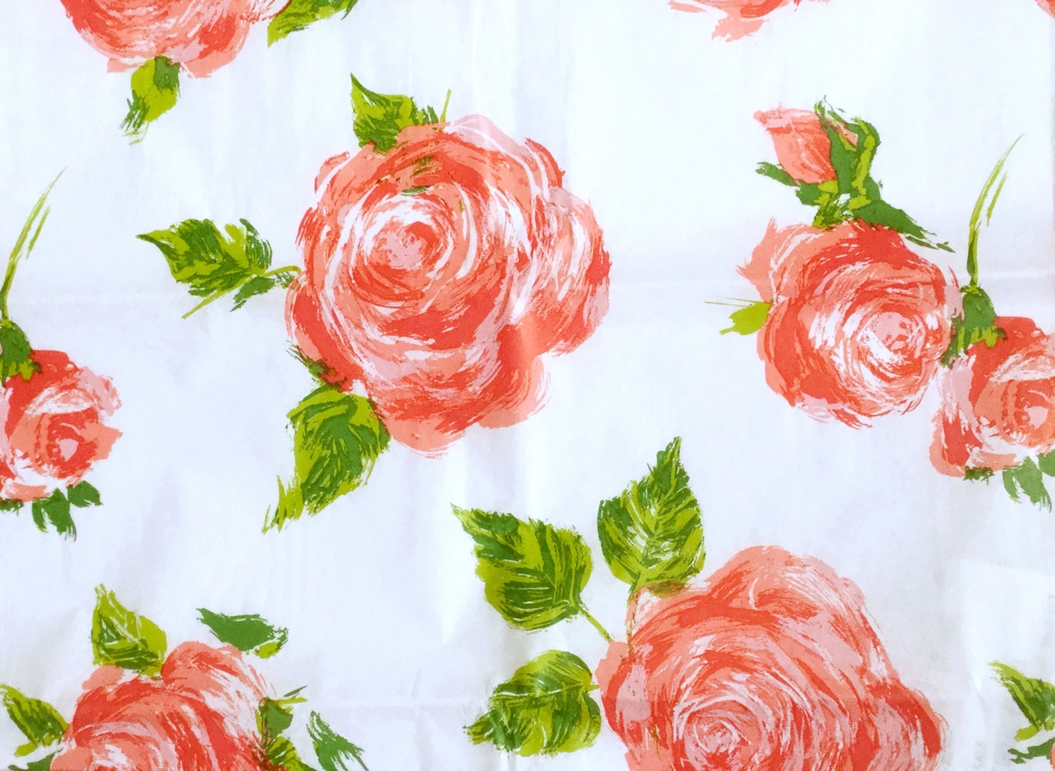 Cottage Rose Flowers Floral Tissue Paper Gift Wrap Shabby Wrapping