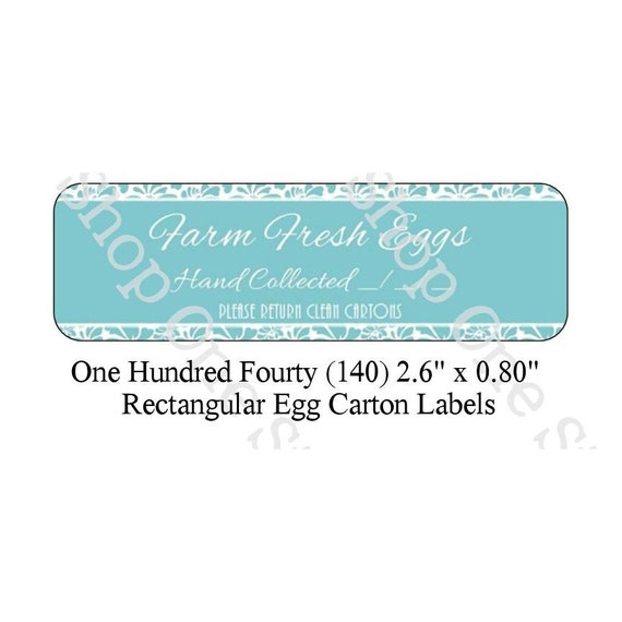 140 egg carton labels