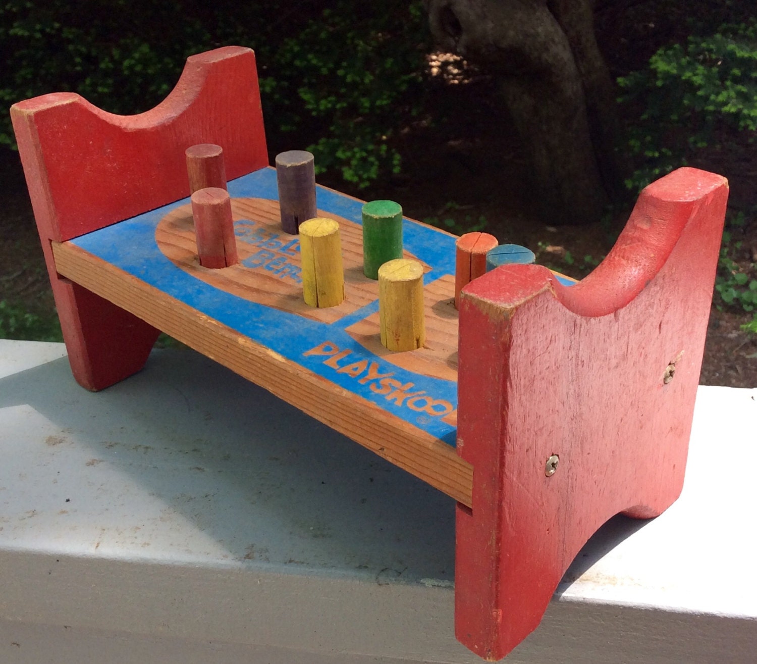 wood toy bench