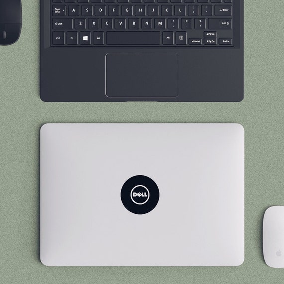 Dell logo  Macbook Decal  Laptop  Sticker  Macbook Pro Air Vinyl