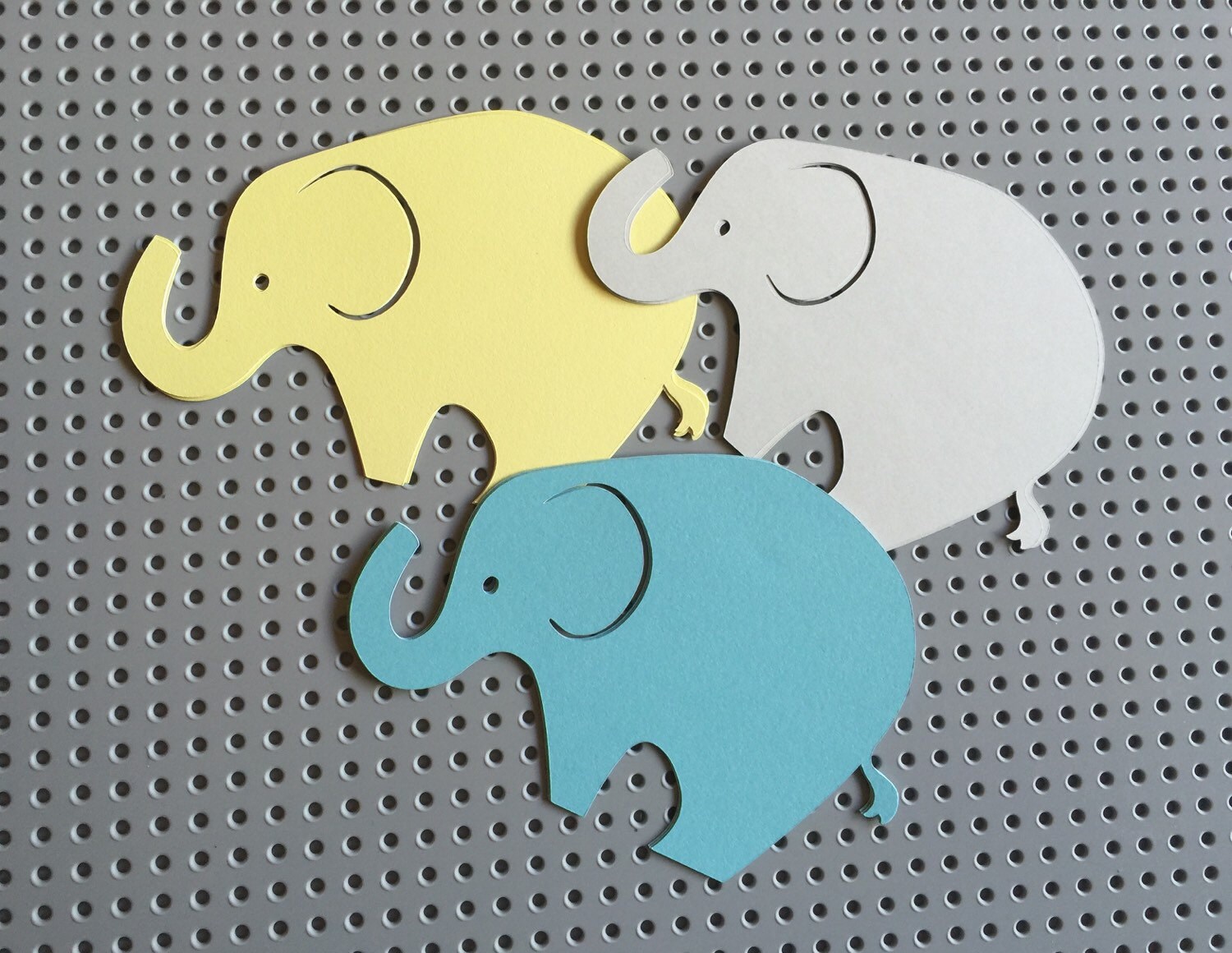 Baby Shower Elephant Die Cut Cutout Cut Outs Paper Parent