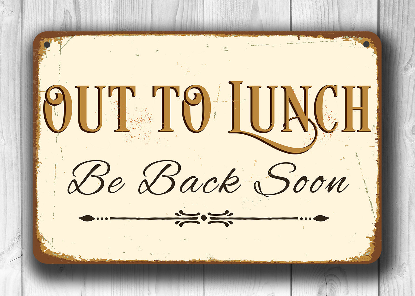 OUT TO LUNCH Sign Out to lunch signs Business Sign Shop