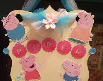 Peppa Pig room decoration/peppa pig bedroom/Peppa pig wall art