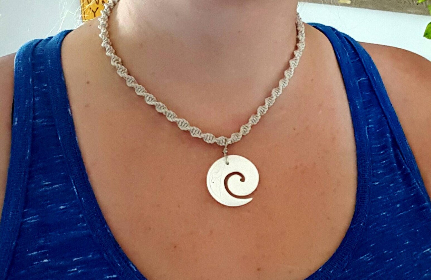 hemp-necklace-bone-spiral-pendant-minimalist-hemp-unisex