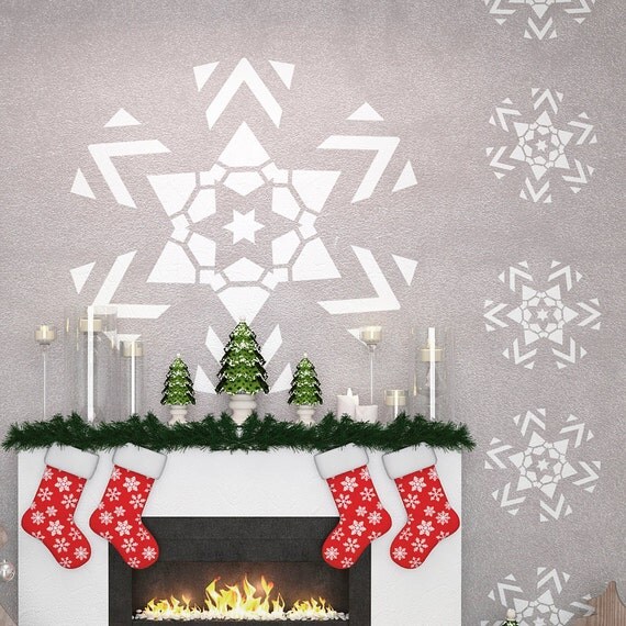 christmas decor snowflake stencils stencil for by christmas decor snowflake stencils stencil for by