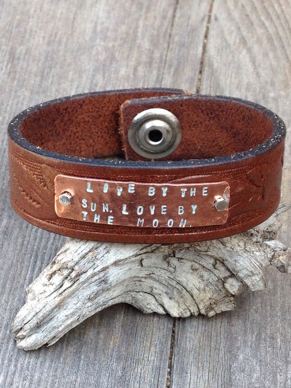 Upcycled Leather Belt Bracelet