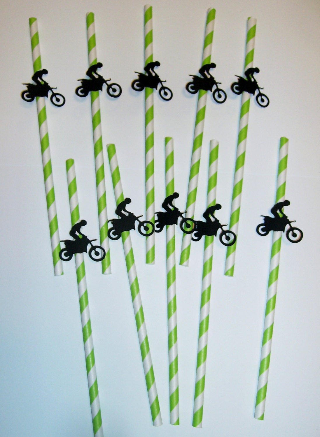 Dirt Bike Straws / Lime / Dirt Bike / Dirt Biking 957S