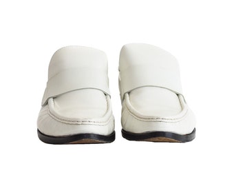 Vintage Loafers, Women's Shoes, Patrick Cox Loafer, 1990s Loafer, Retro Clothing, Women's Vintage Shoes, Rockabilly shoes, White Shoes