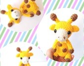 Amigurumi Giraffe Crochet Giraffe Stuffed Animal Toy Giraffe Kids Toy Kawaii Giraffe Plush Valentine's Day Gift Ideas