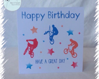 Unique bmx birthday card related items | Etsy