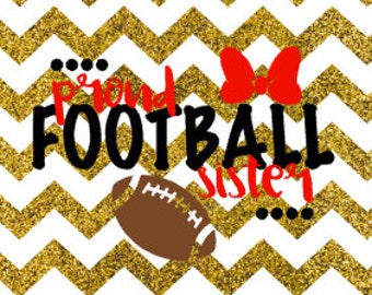 Proud Football Sister SVG